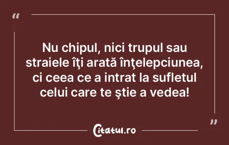 Nu chipul, nici trupul sau straiele îţ... Nu chipul, nici trupul sau straiele îţ...