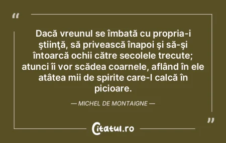 Dacă vreunul se îmbată cu propria-i Å... Dacă vreunul se îmbată cu propria-i Å...