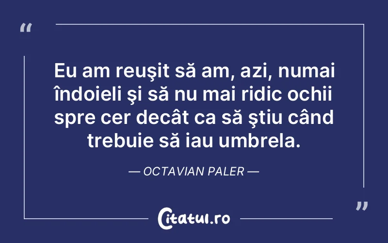 Citat Octavian Paler - citate spiritualitate