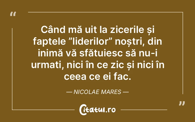 Citat Nicolae Mares - citate spiritualitate