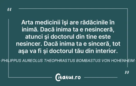 Arta medicinii îşi are rădăcinile î... Arta medicinii îşi are rădăcinile î...