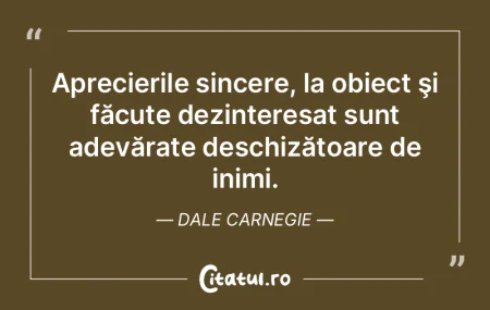 Aprecierile sincere, la obiect şi făcu... Aprecierile sincere, la obiect şi făcu...