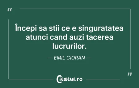 Începi sa stii ce e singuratatea atunci... Începi sa stii ce e singuratatea atunci...