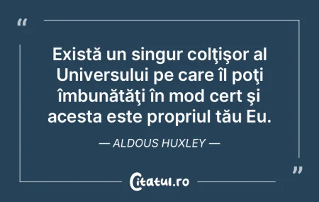 Există un singur colţişor al Universu... Există un singur colţişor al Universu...