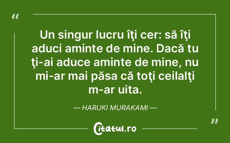 Citat Haruki Murakami - citate spiritualitate