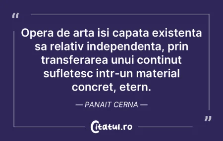 Opera de arta isi capata existenta sa re...