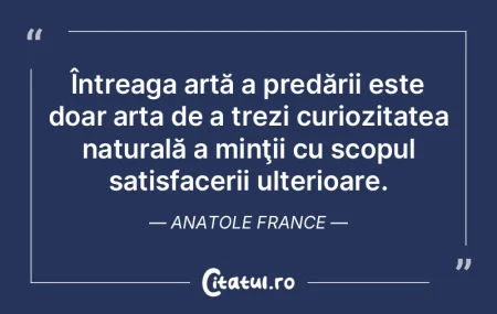 Întreaga artă a predării este doar ar... Întreaga artă a predării este doar ar...