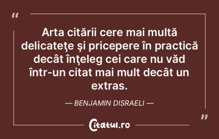 Arta citării cere mai multă delicateţ... Arta citării cere mai multă delicateţ...
