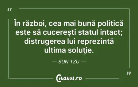 În război, cea mai bună politică est... În război, cea mai bună politică est...