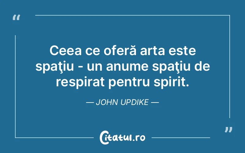 Citat John Updike - citate spiritualitate
