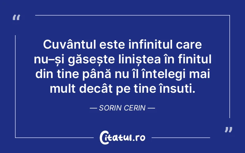 Citat Sorin Cerin - citate spiritualitate