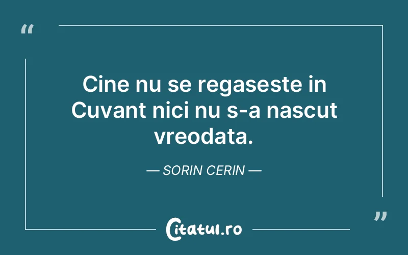 Citat Sorin Cerin - citate spiritualitate