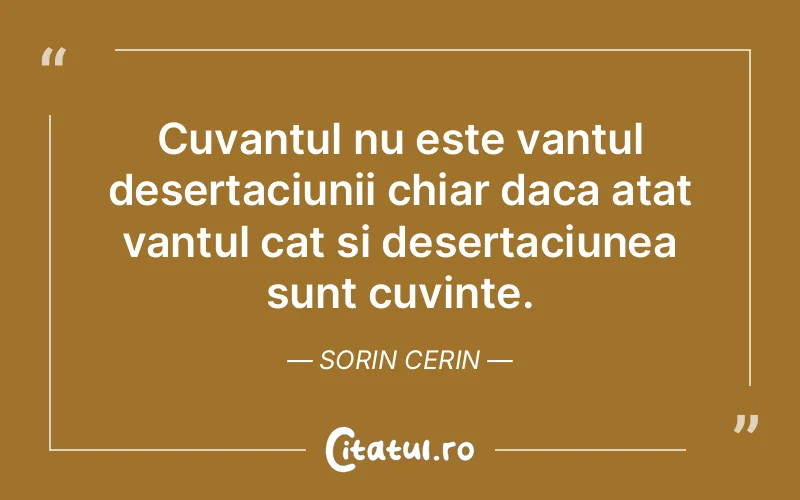 Citat Sorin Cerin - citate spiritualitate