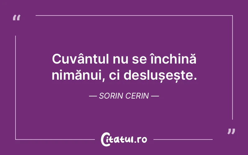 Citat Sorin Cerin - citate spiritualitate