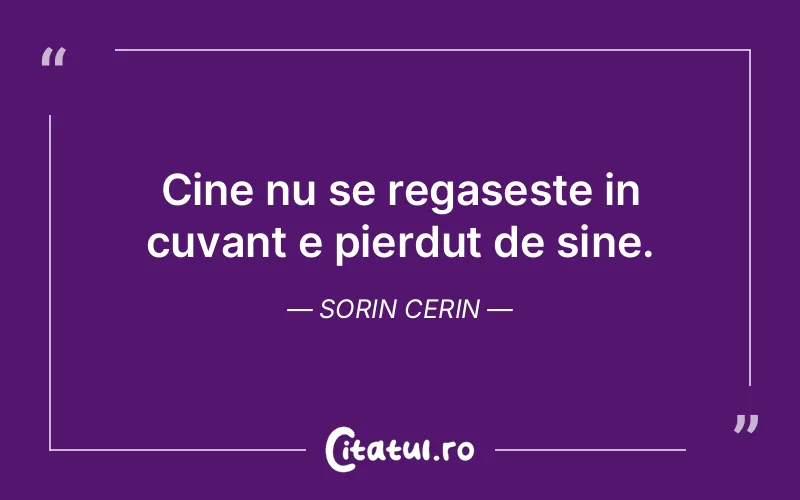 Citat Sorin Cerin - citate spiritualitate