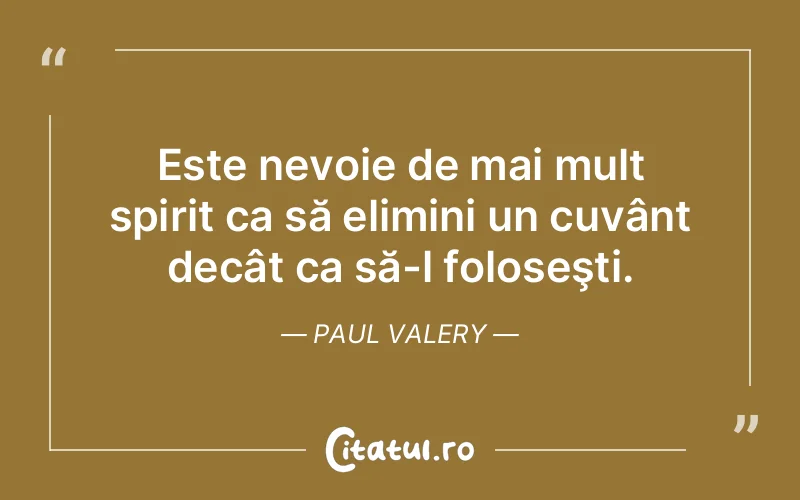 Citat Paul Valery - citate spiritualitate
