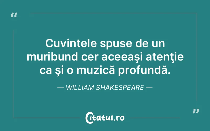 Citat William Shakespeare - citate spiritualitate