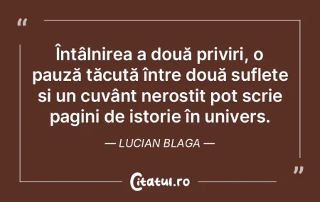 Întâlnirea a două priviri, o pauză t... Întâlnirea a două priviri, o pauză t...