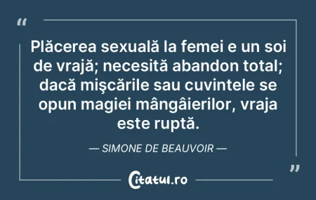 Plăcerea sexuală la femei e un soi de ... Plăcerea sexuală la femei e un soi de ...