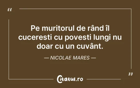 Pe muritorul de rând îl cucerești cu ... Pe muritorul de rând îl cucerești cu ...