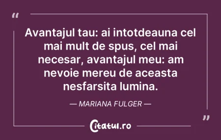 Avantajul tau: ai intotdeauna cel mai mu... Avantajul tau: ai intotdeauna cel mai mu...