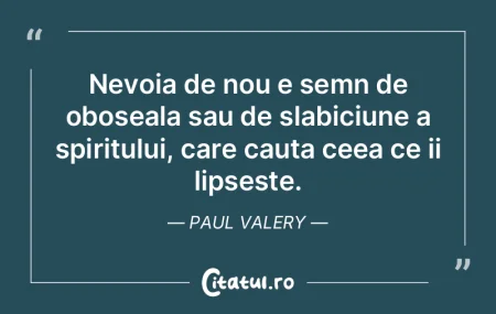 Nevoia de nou e semn de oboseala sau de ... Nevoia de nou e semn de oboseala sau de ...