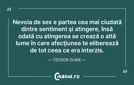 Nevoia de sex e partea cea mai ciudată ... Nevoia de sex e partea cea mai ciudată ...