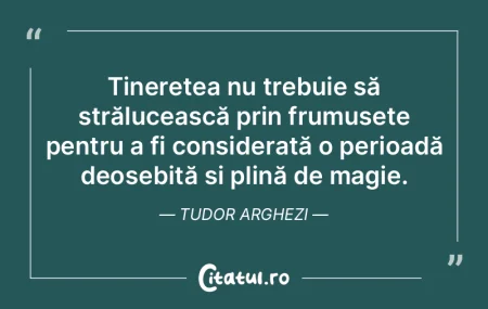 Tinerețea nu trebuie să strălucească... Tinerețea nu trebuie să strălucească...