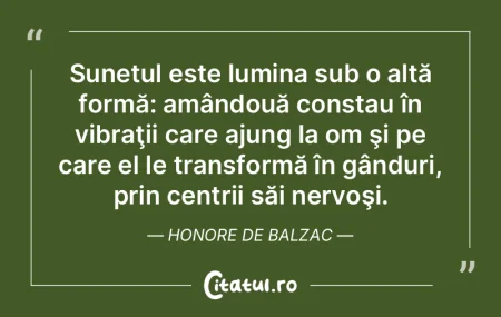 Sunetul este lumina sub o altă formă: ... Sunetul este lumina sub o altă formă: ...
