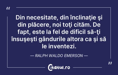 Din necesitate, din înclinaţie şi din... Din necesitate, din înclinaţie şi din...