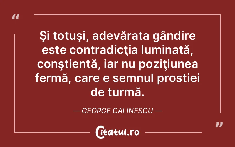 Citat George Calinescu - citate spiritualitate
