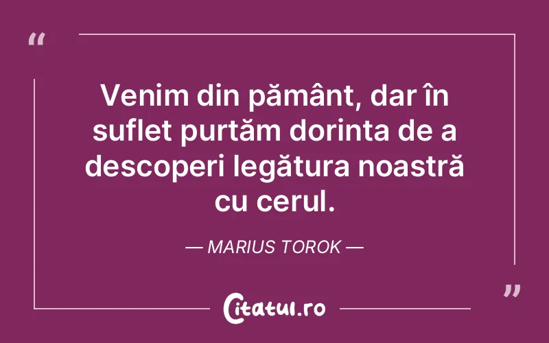 Citat Marius Torok - citate spiritualitate