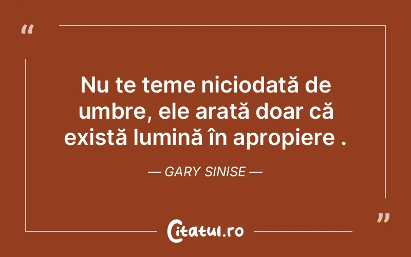 Citat Gary Sinise - citate spiritualitate
