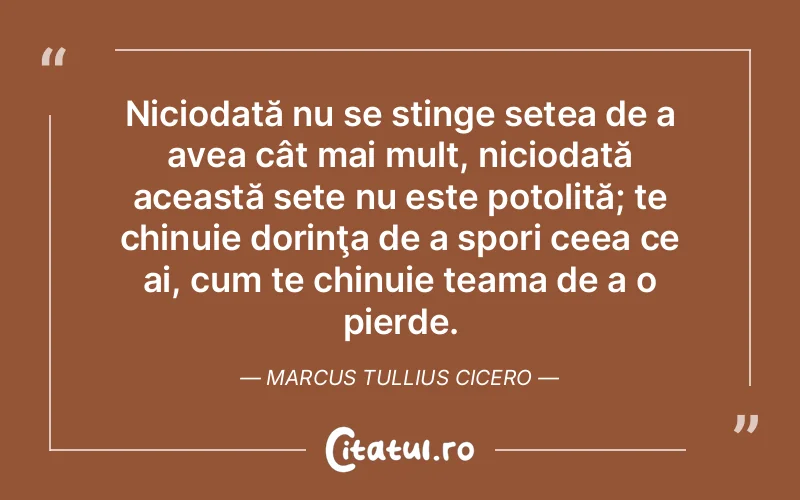 Citat Marcus Tullius Cicero - citate spiritualitate
