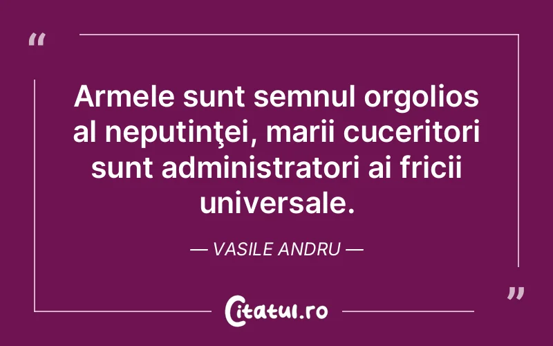 Citat Vasile Andru - citate spiritualitate