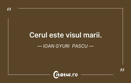 Cerul este visul marii. Ioan Gyuri Pasc... Cerul este visul marii. Ioan Gyuri Pasc...