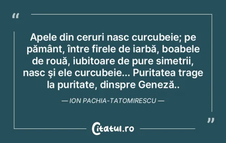 Apele din ceruri nasc curcubeie; pe păm... Apele din ceruri nasc curcubeie; pe păm...