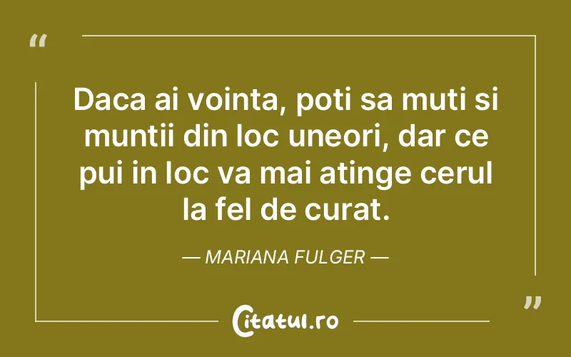 Citat Mariana Fulger - citate spiritualitate