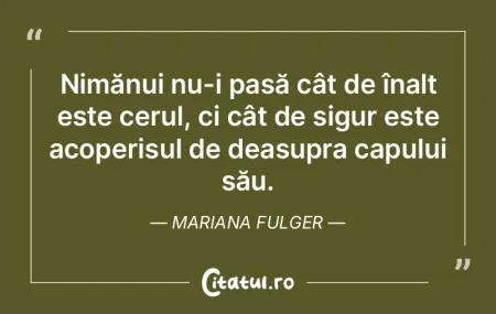 Nimănui nu-i pasă cât de înalt este ... Nimănui nu-i pasă cât de înalt este ...