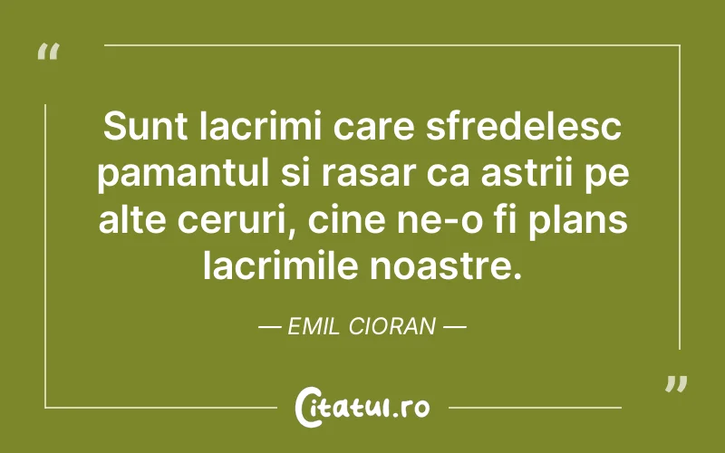Citat Emil Cioran - citate spiritualitate