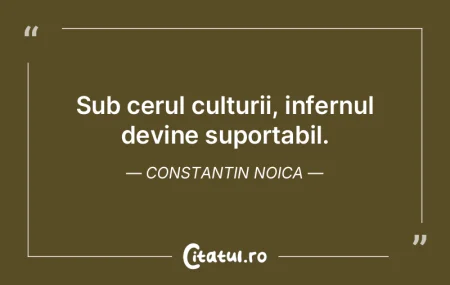 Sub cerul culturii, infernul devine supo... Sub cerul culturii, infernul devine supo...