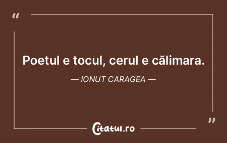 Poetul e tocul, cerul e călimara. Ionut... Poetul e tocul, cerul e călimara. Ionut...