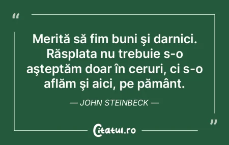 Merită să fim buni şi darnici. Răspl... Merită să fim buni şi darnici. Răspl...