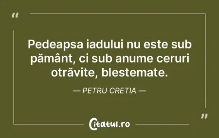 Pedeapsa iadului nu este sub pământ, c... Pedeapsa iadului nu este sub pământ, c...