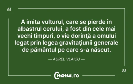 A imita vulturul, care se pierde în alb... A imita vulturul, care se pierde în alb...