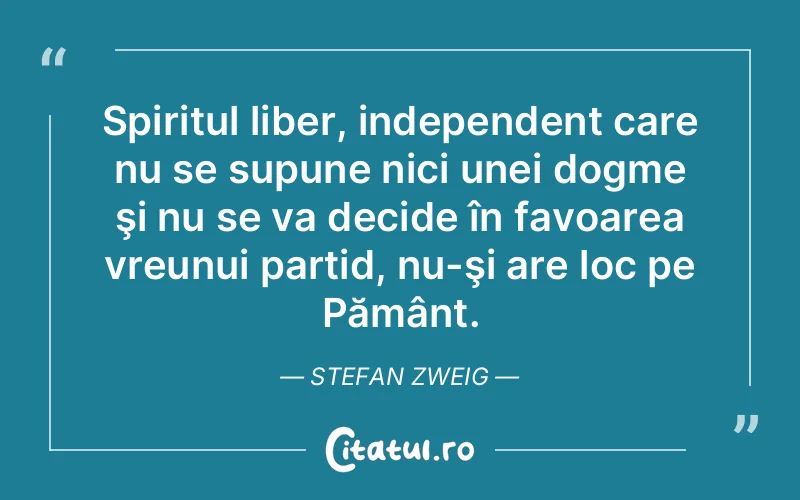 Citat Stefan Zweig - citate spiritualitate