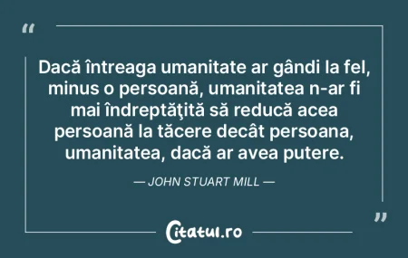 Dacă întreaga umanitate ar gândi la f... Dacă întreaga umanitate ar gândi la f...