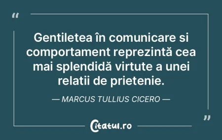 Gentilețea în comunicare și comportam...