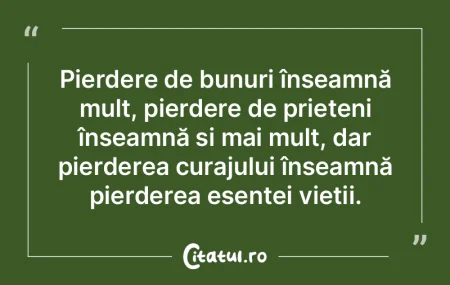 Pierdere de bunuri înseamnă mult, pier... Pierdere de bunuri înseamnă mult, pier...