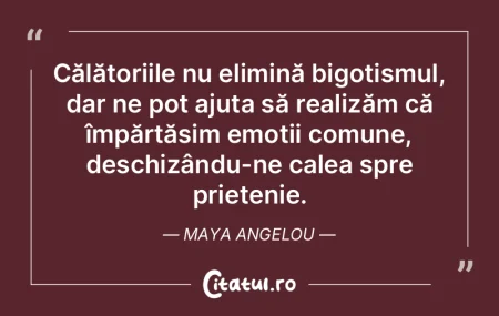 Călătoriile nu elimină bigotismul, da... Călătoriile nu elimină bigotismul, da...